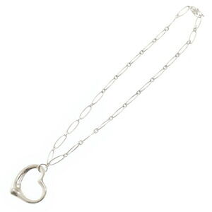 TIFFANY Co Open Heart Necklace SV Silver Pendant Chain
